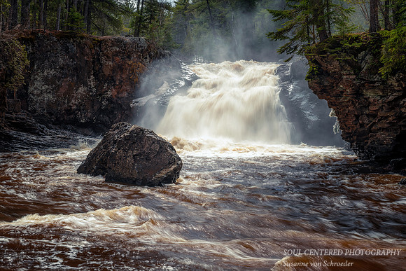 Upper Falls at Amnicon Falls State Park, spring '20 2