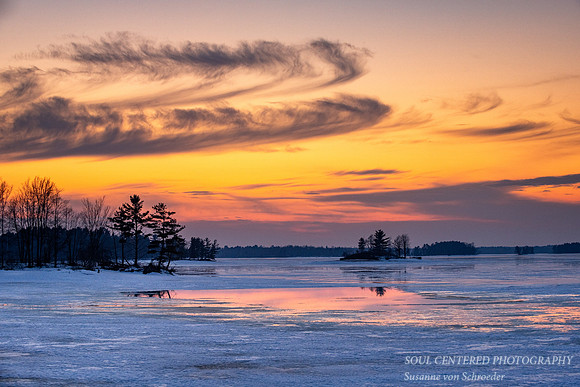 Blue Hour, Chippewa Flowage 2, March '20