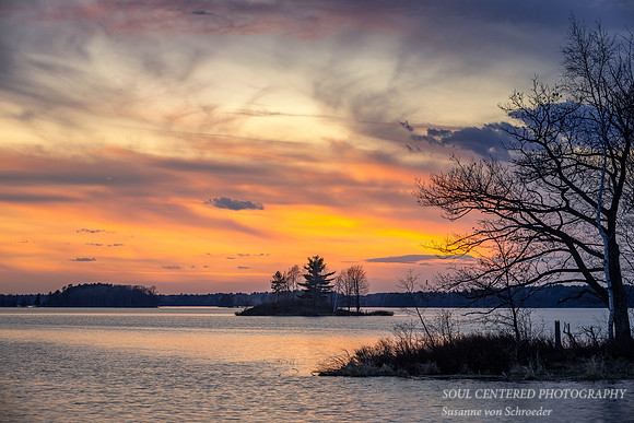 Sunset colors, island, end April '20 2
