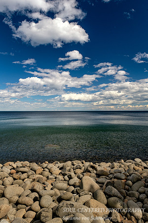 Sky, Clouds, Water and rocks