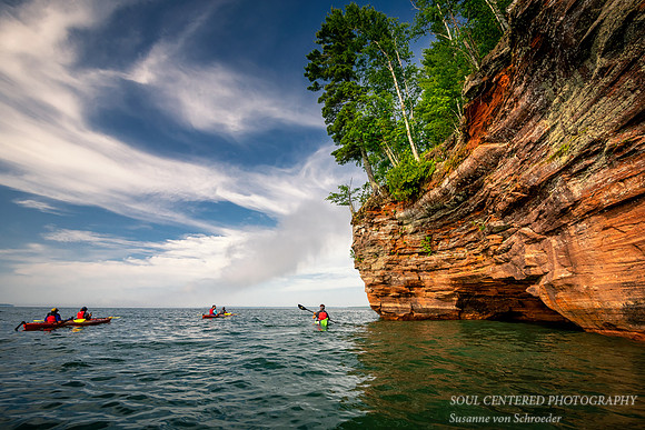 Mainland Sea Caves with kayaks 1