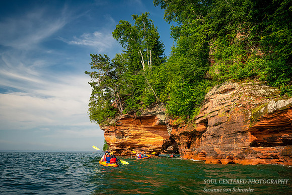 Mainland Sea Caves with kayaks 3