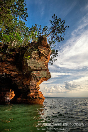 Mainland Sea Caves with clouds
