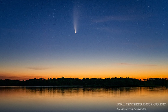 Comet Neowise, dawn at the Chippewa Flowage 2