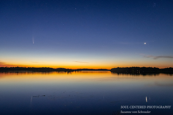Comet Neowise and Venus, Chippewa Flowage