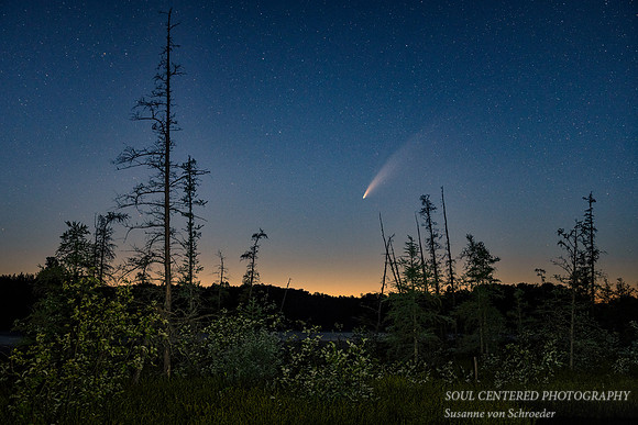 Comet Neowise, at Audie Lake, WI 1