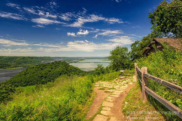 View of Trempealeau Mountain from Brady's Bluff 1