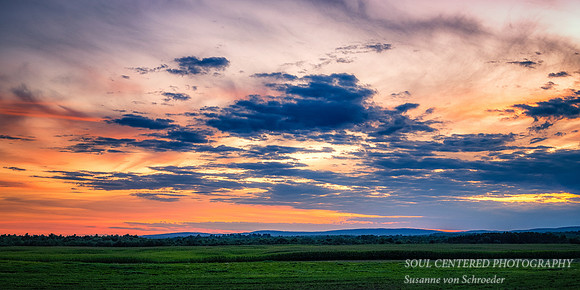 Sunset colors - painted sky
