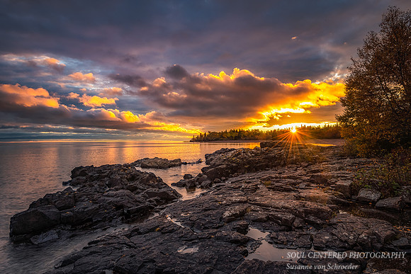 Lake Superior sunset, Sept. 2020
