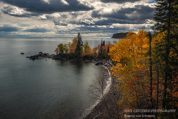 Autumn scene at Tettegouche State park 1