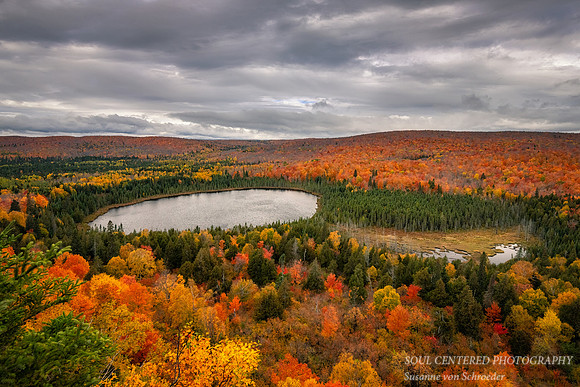 Autumn scene at Oberg Mtn., Oberg Lake, 2020 1