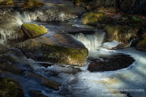 Ice creations and waterfall, Dec. '20