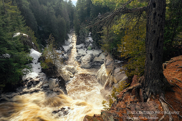 Bad River gorge, March '21 3