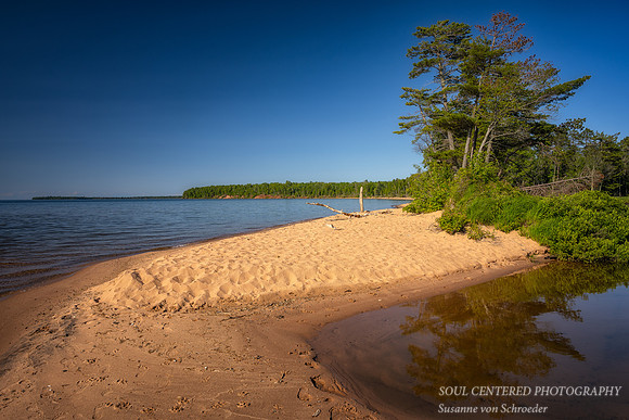Lake Superior beach near Sand Bay