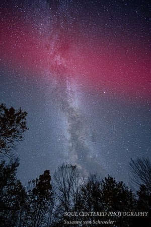 Milky Way with a red Arc