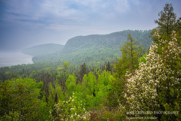 Spring landscape near Grand Portage, Lake Superior