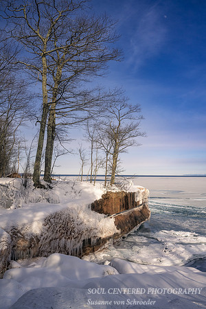 Winter scene, Madeline Island, March '22 3
