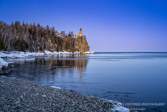 Split Rock Lighthouse, blue hour, March '22