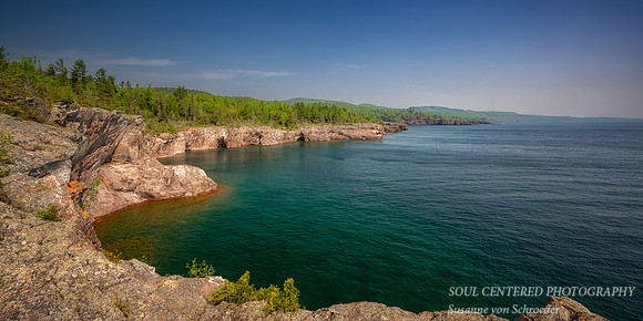 Lake Superior shoreline, Tettegouche State park 1, June '25, panorama