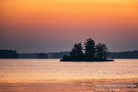 Sunset colors, Chippewa Flowage, Aug. 2024