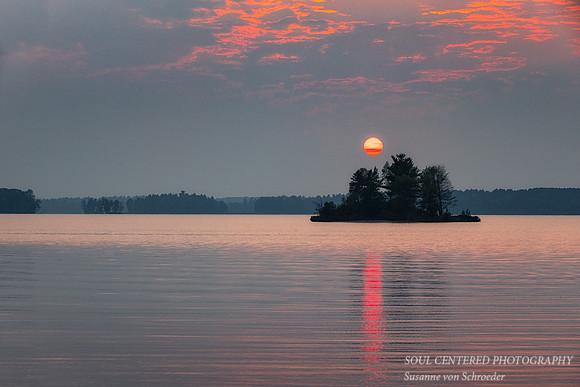 Red summer sunset 1