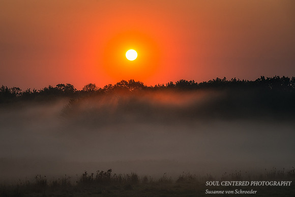 Orange sunrise, Blue Hills, Sept. '24 2