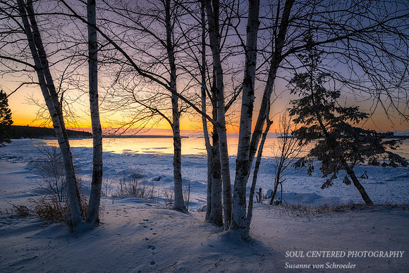 Blue Hour,  Sand Bay, Lake Superior, WI