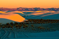 Dunes w. San Andres Mts., sunrise 6