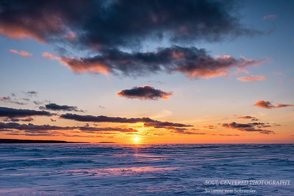 Lake Superior sunset, March '15