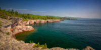 Lake Superior shoreline, Tettegouche State park 1, June '25, panorama