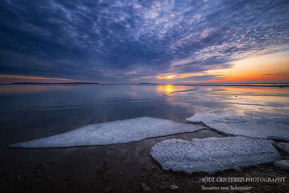 Lake Superior sunrise, Friendly Valley beach 6, Febr. '24
