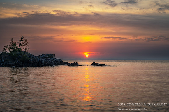 Sunrise, Temperance River state park, late Sept. '23
