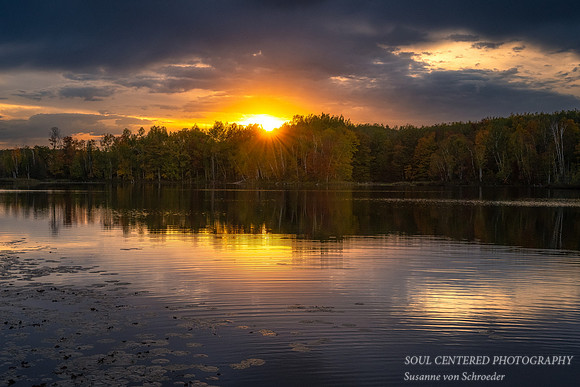 Sunset at Audie Lake, 10.2.'22