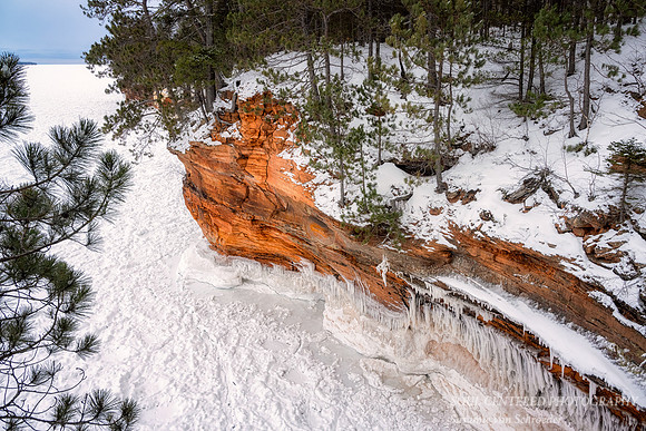Ice cave, view from above 1