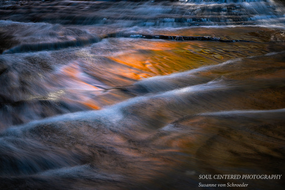 Siskiwit river, fall color reflection 1