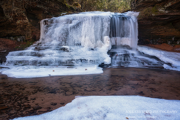 Lost Creek Falls, with ice, Febr. '24