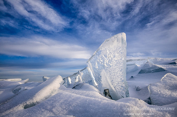 Blue Ice and sky