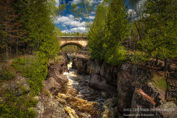Temperance River gorge and bridge on Hwy 61, June '22 2