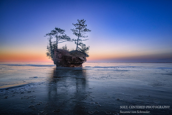 Little Sea Stack at dusk, near Washburn, WI 2