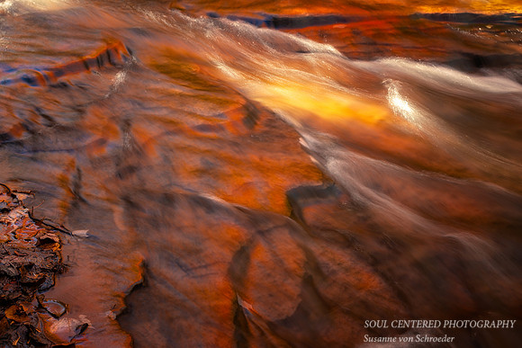 Siskiwit river, fall color reflection 2
