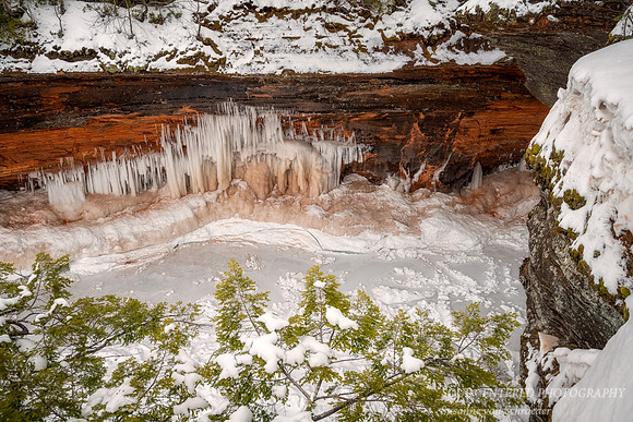 Ice cave, view from above 3