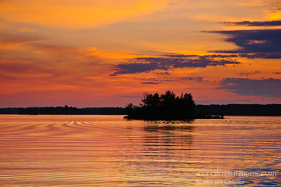Sunset Chippewa Flowage, afterglow 4