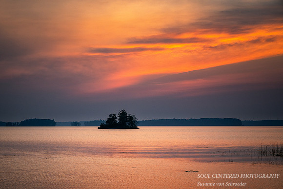 Sunset colors, Chippewa Flowage, July '25 1