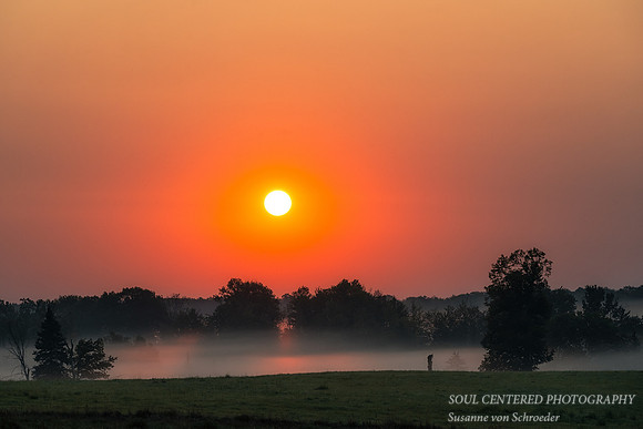 Orange sunrise, Blue Hills, Sept. '24 1